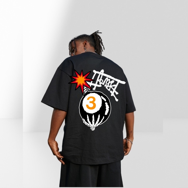 FFOMKE 240 Heavyweight Vintage Streetwear T-Shirt — фото 8