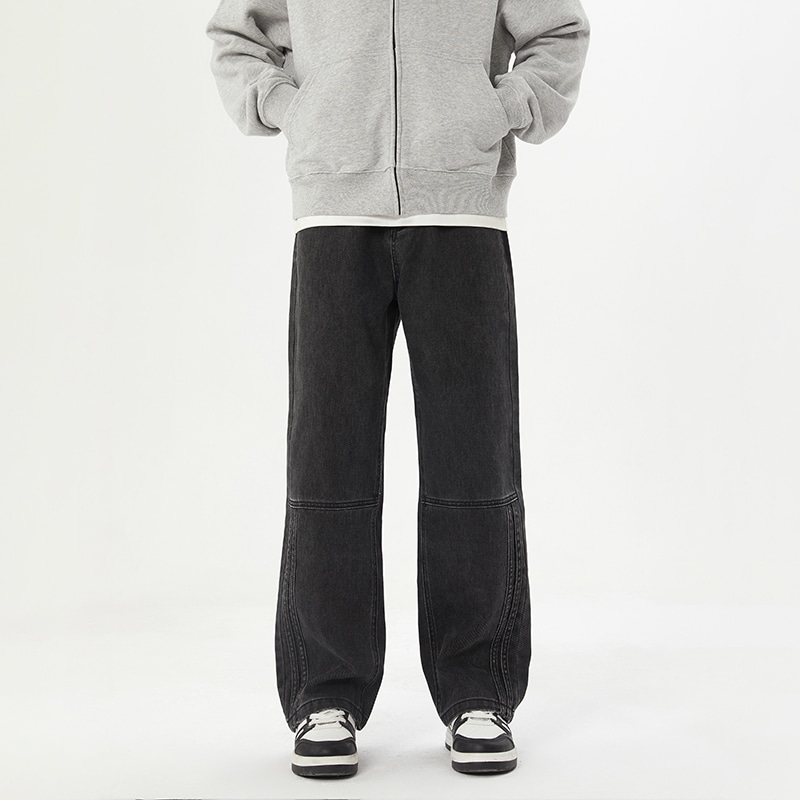 赞仕 Zanshi Vintage Wide Leg Jeans — фото 10