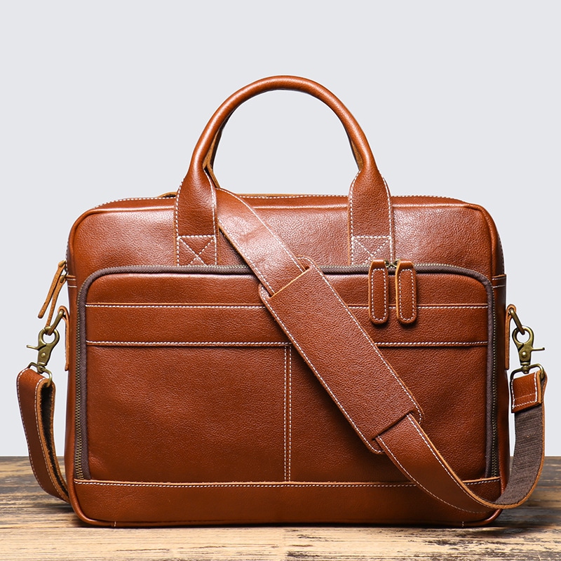 Dosrfini Business Leather Briefcase — фото 1