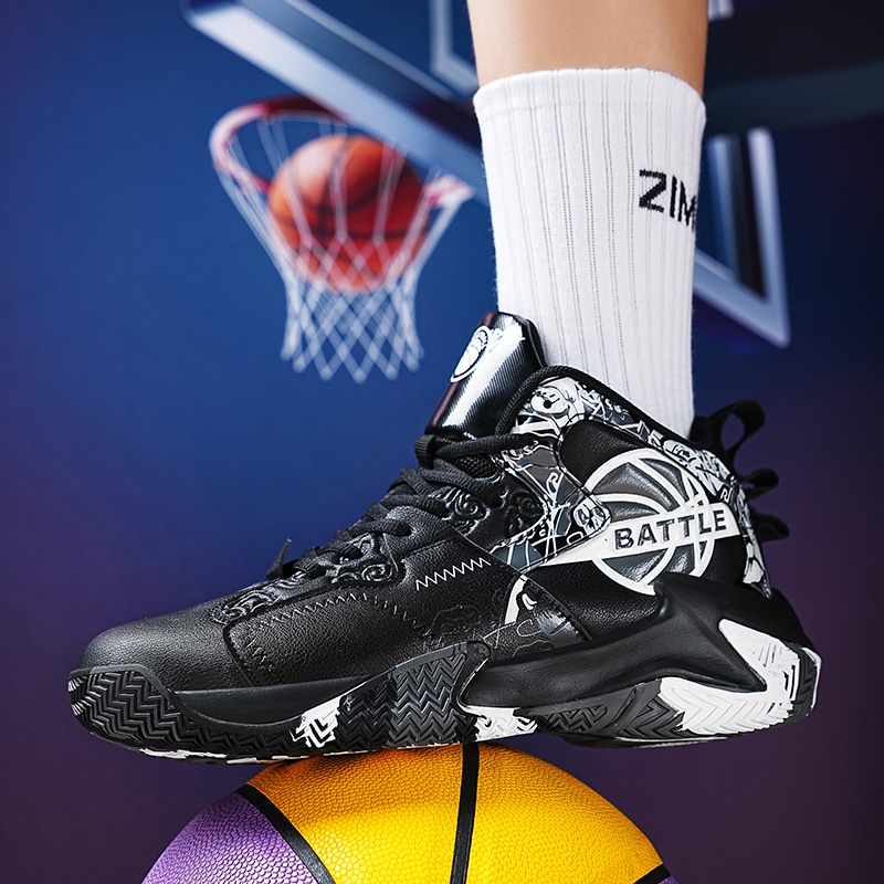 Musnodo Basketball Shoes Black White — фото 5