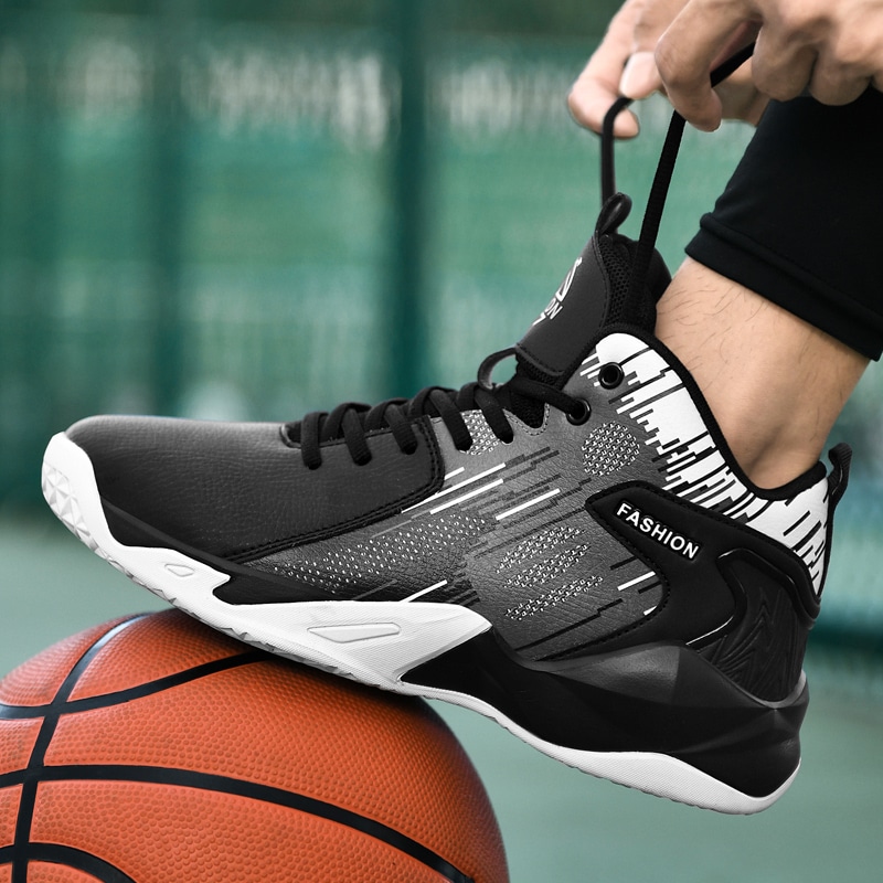Musnodo High Top Basketball Shoes Black White — фото 4