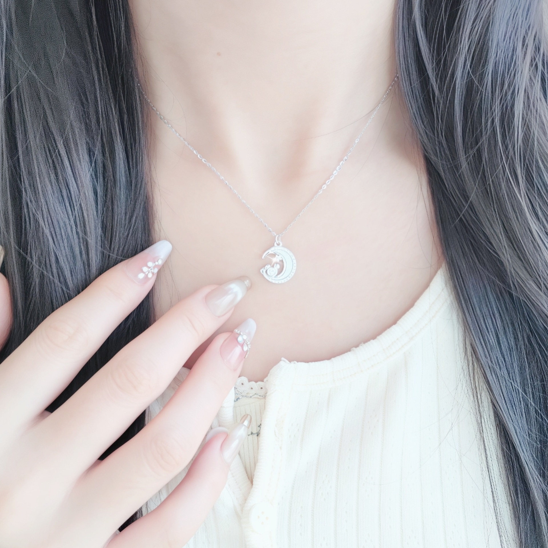Disney Mickey Dreamy Star Moon Necklace — фото 8
