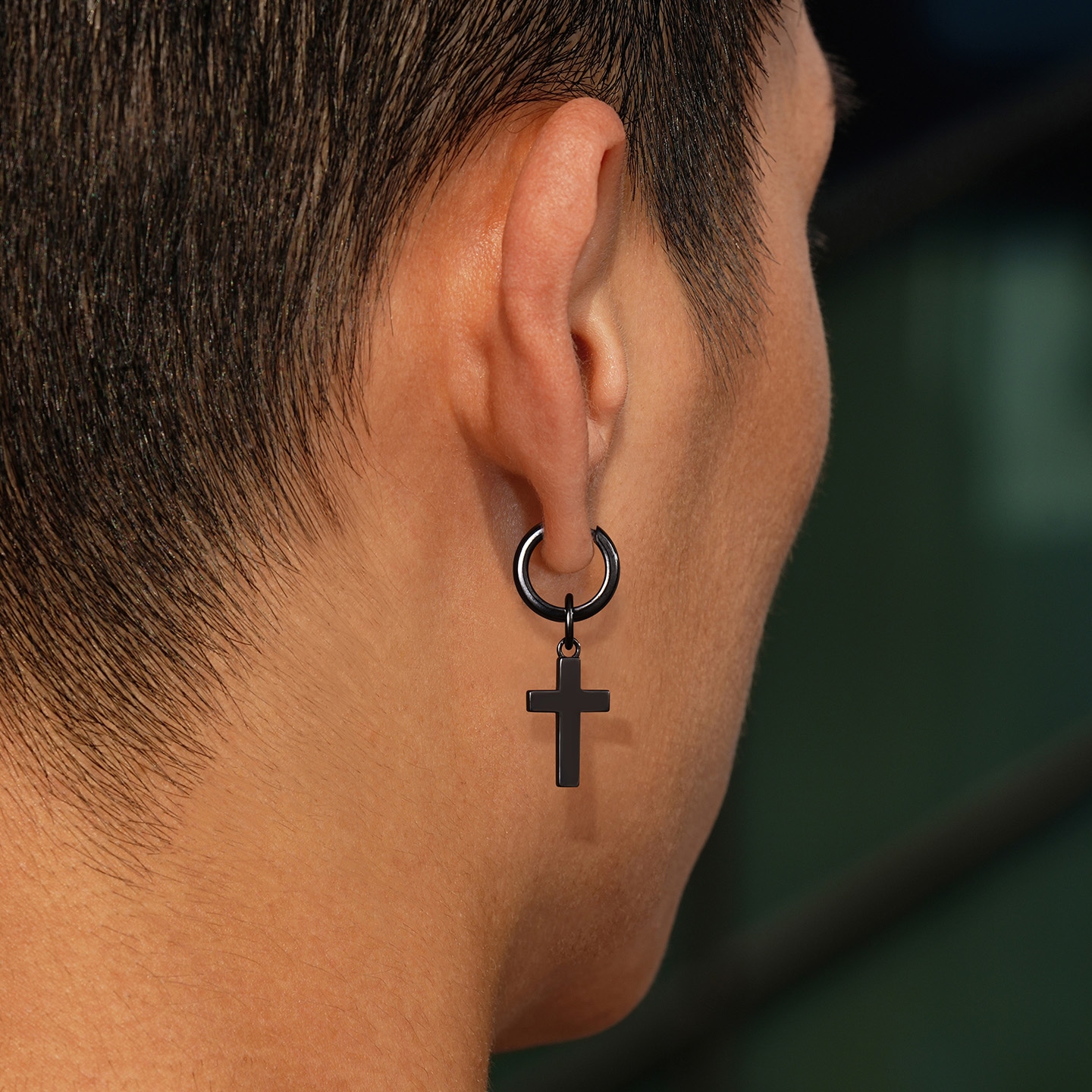 Ideagemer Cross Earrings Black — фото 2
