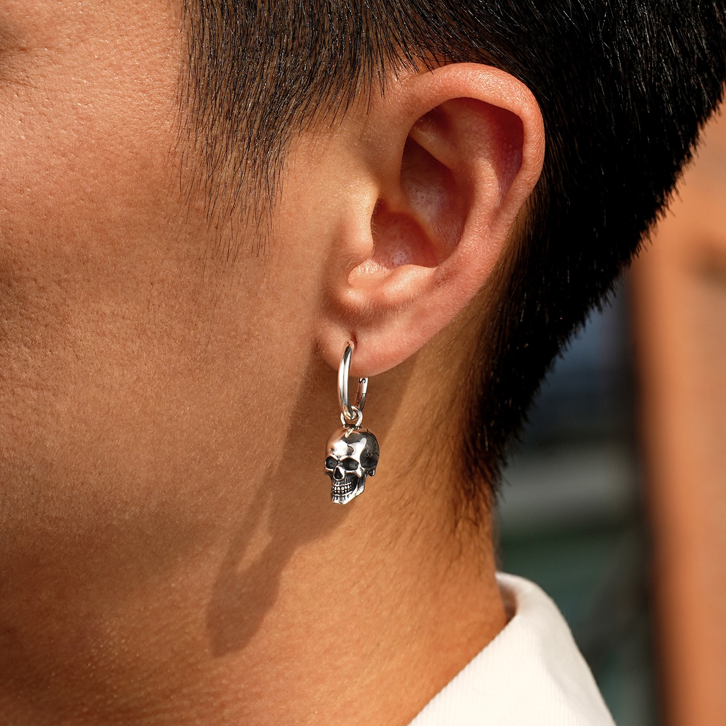 Ideagemer Skull Silver Earrings — фото 1