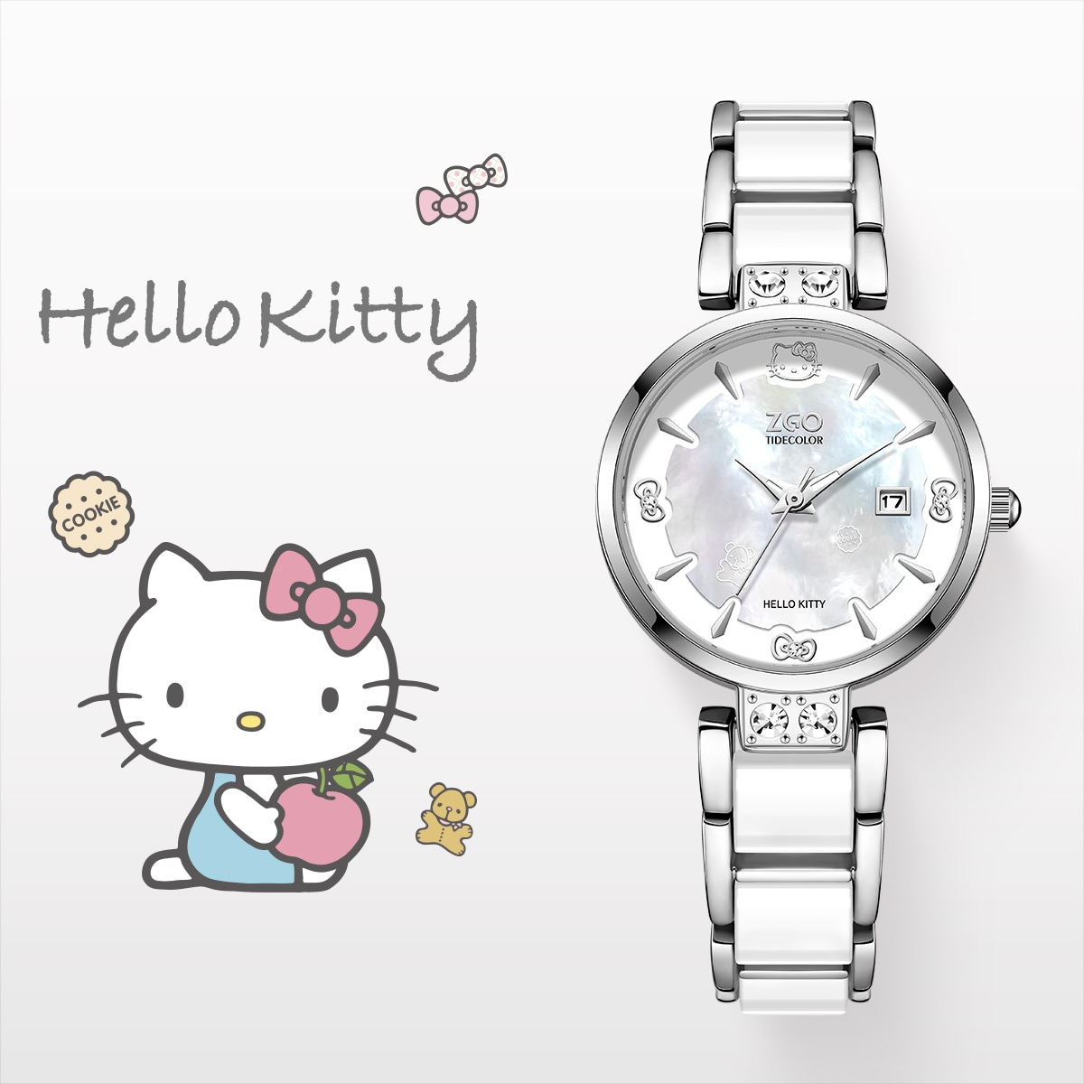 Hello Kitty Часы (Арт. 2186-KT-银白) — фото 3