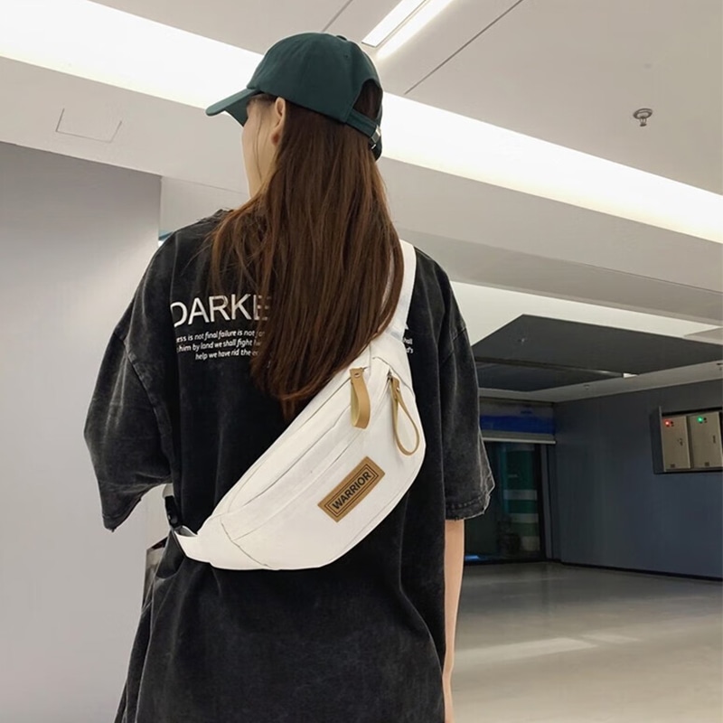 Warrior Crossbody Bag White/Black — фото 1