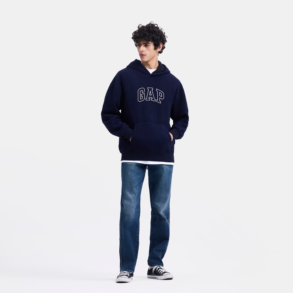 Gap Logo Fleece Hoodie — фото 7