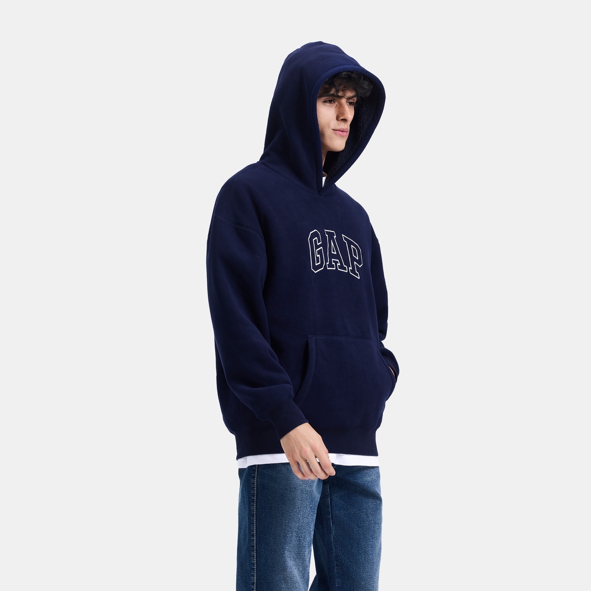 Gap Logo Fleece Hoodie — фото 9