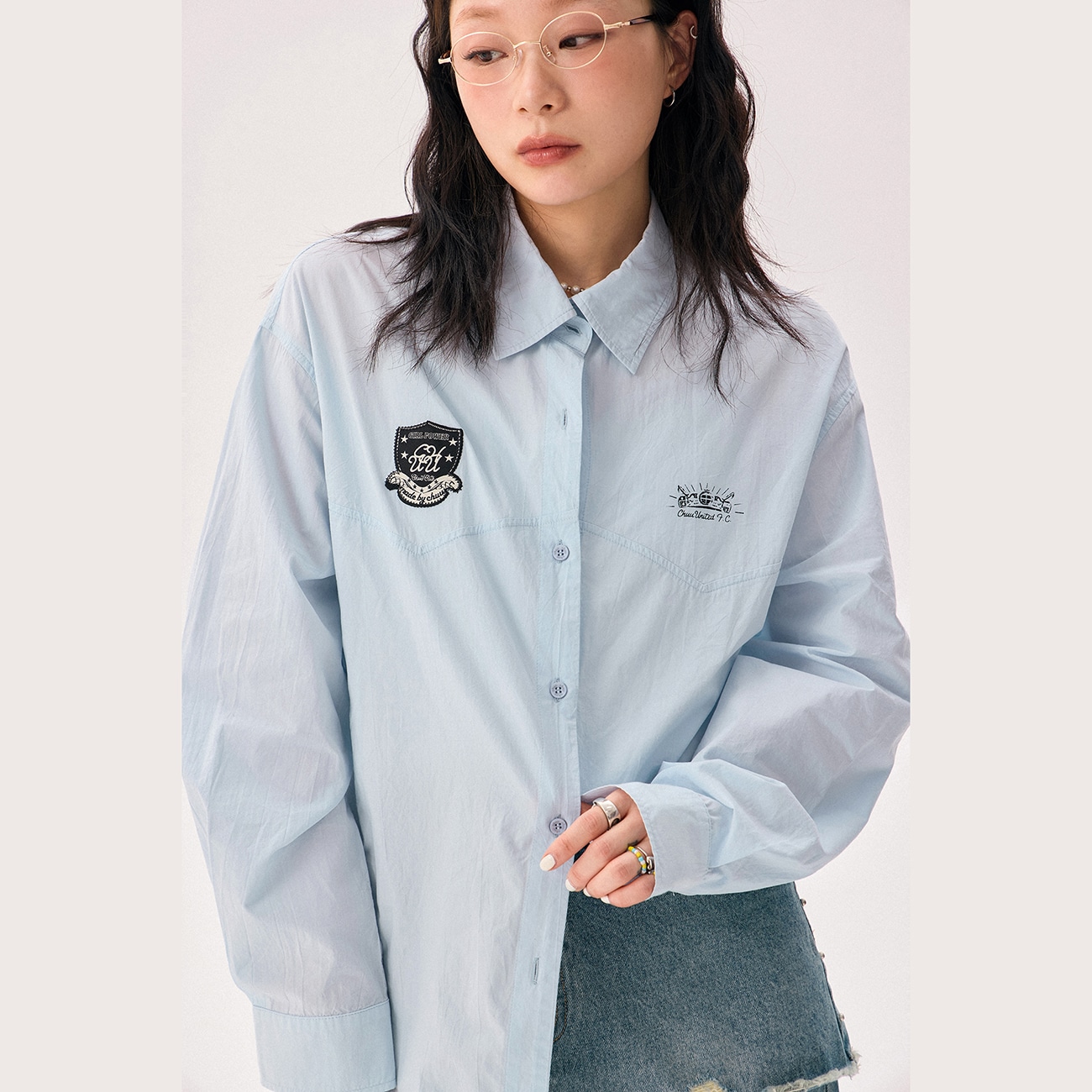 Chuu Loose Casual Long Sleeve Shirt — фото 4