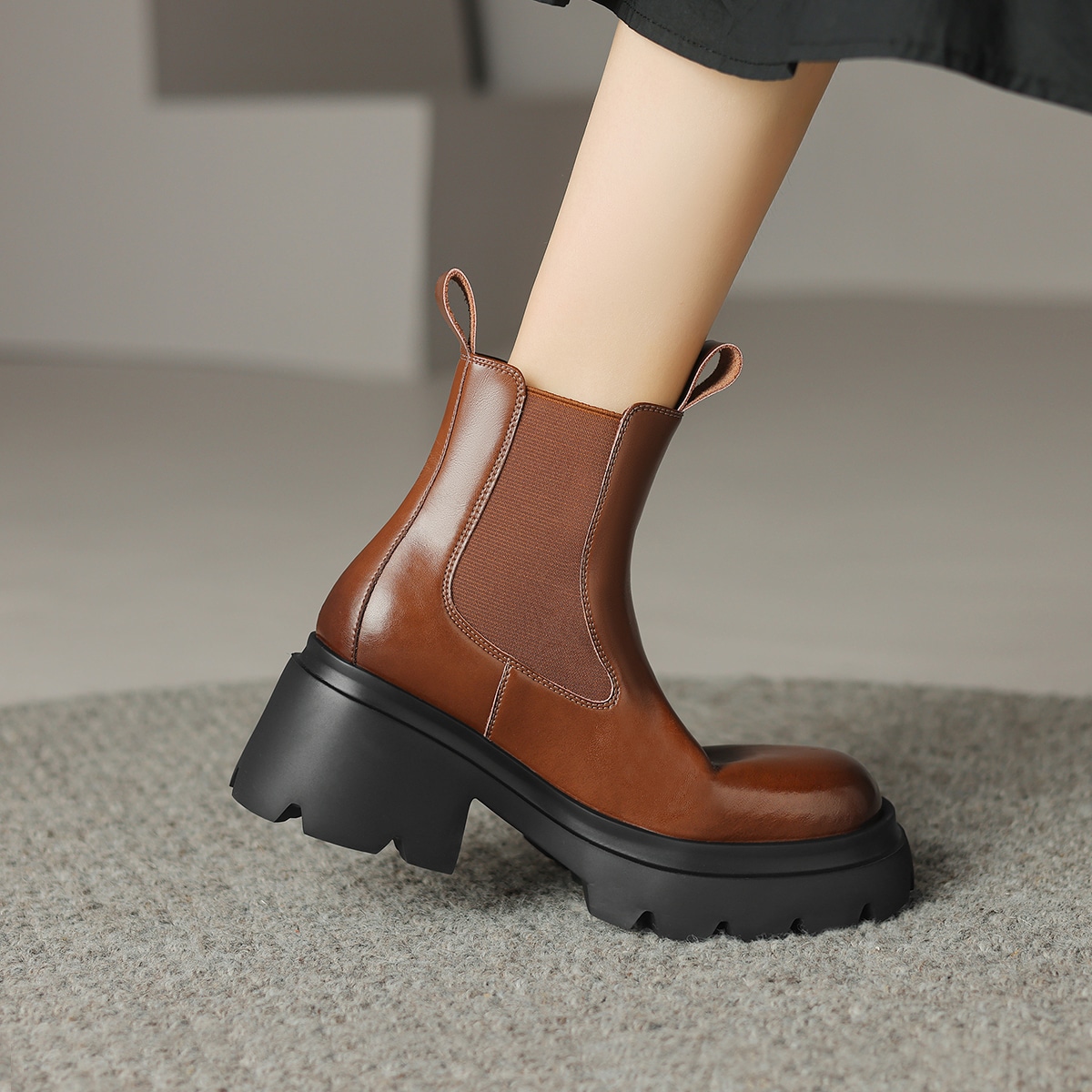 Dfuse Scandinavia D:FUSE Scandinavia Brown Chelsea Boots — фото 4