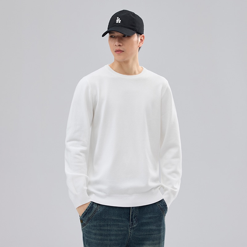 Dme 【dme】 圆领套头基础款宽松百搭纯色毛衣 男女同款 — фото 2