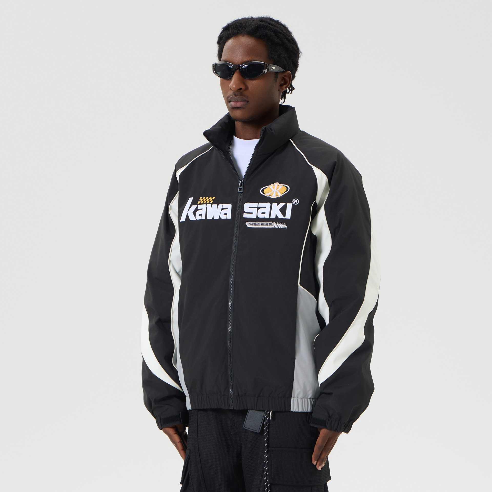 Kawasaki 90 Duck Down Retro Embroidered Puffer Jacket — фото 2