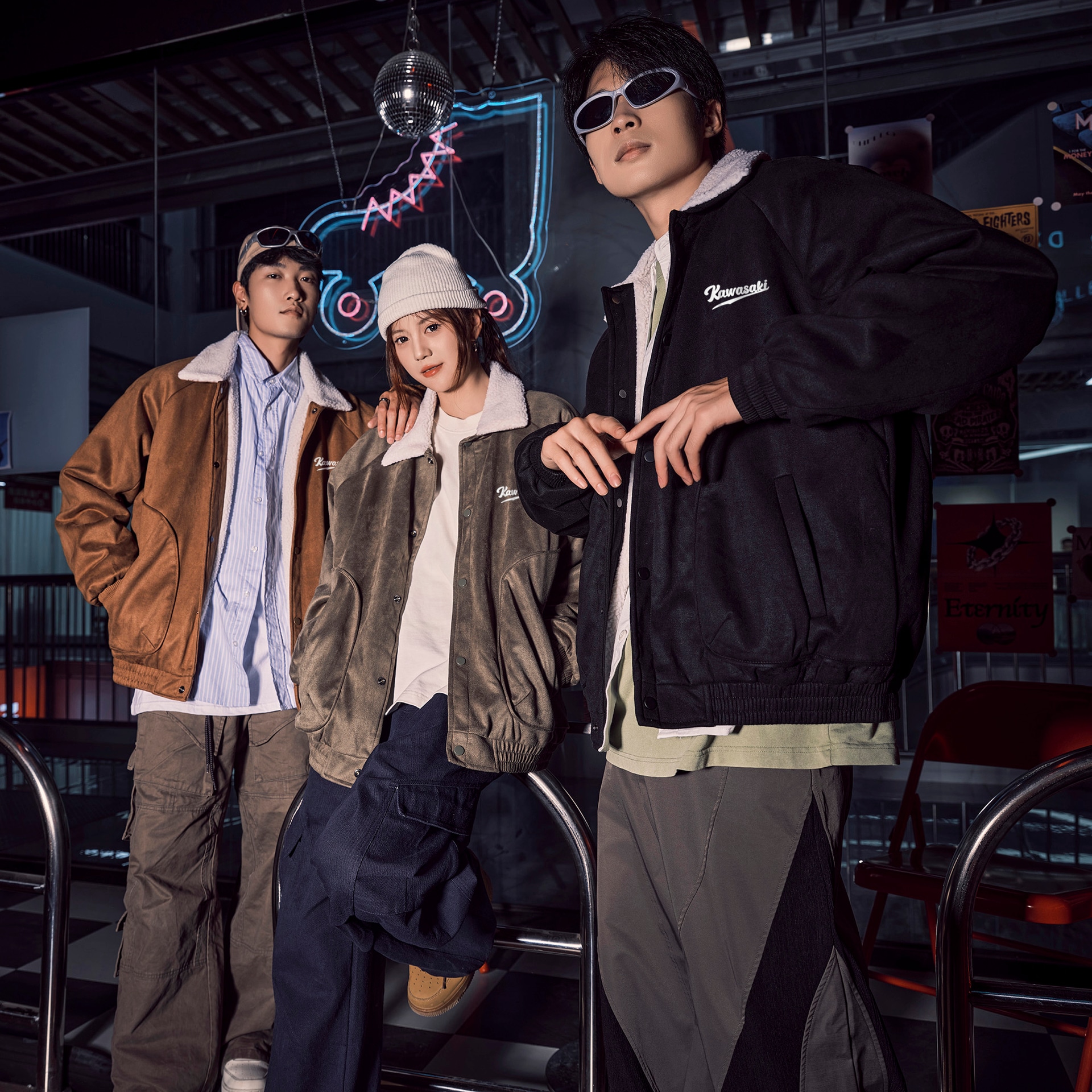 Kawasaki Retro Logo Cotton Jacket — фото 2