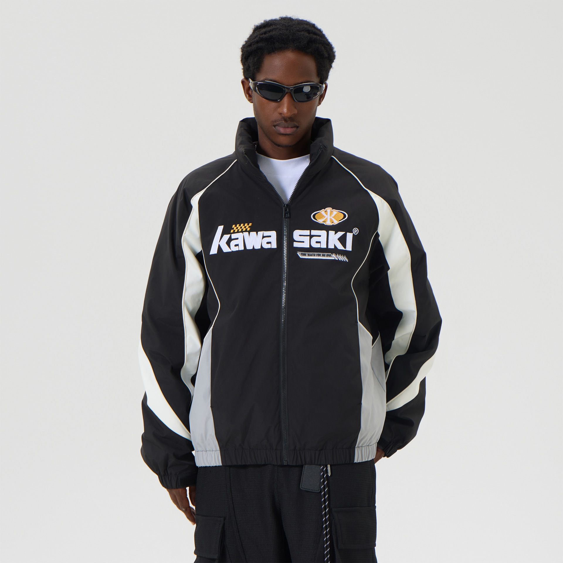 Kawasaki 90 Duck Down Retro Embroidered Puffer Jacket — фото 4