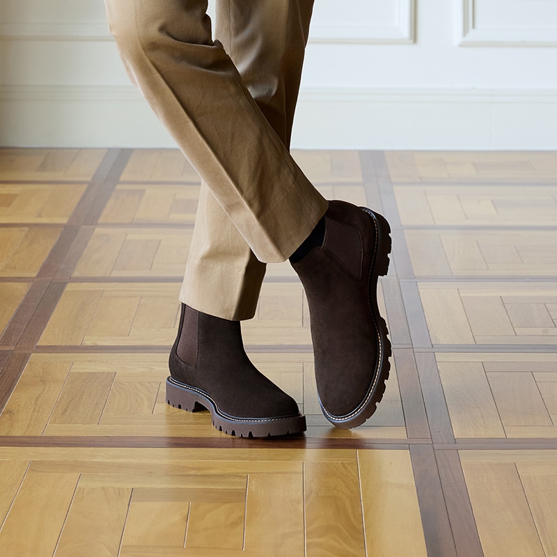 Thom Wills Chelsea Boots Dark Brown — фото 7