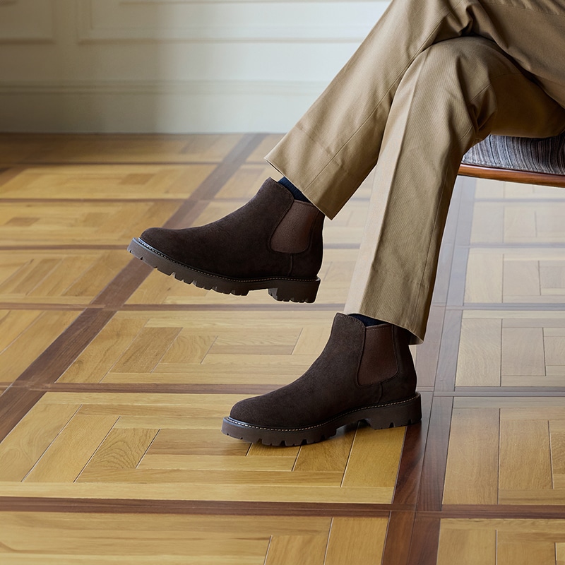 Thom Wills Chelsea Boots Dark Brown — фото 5