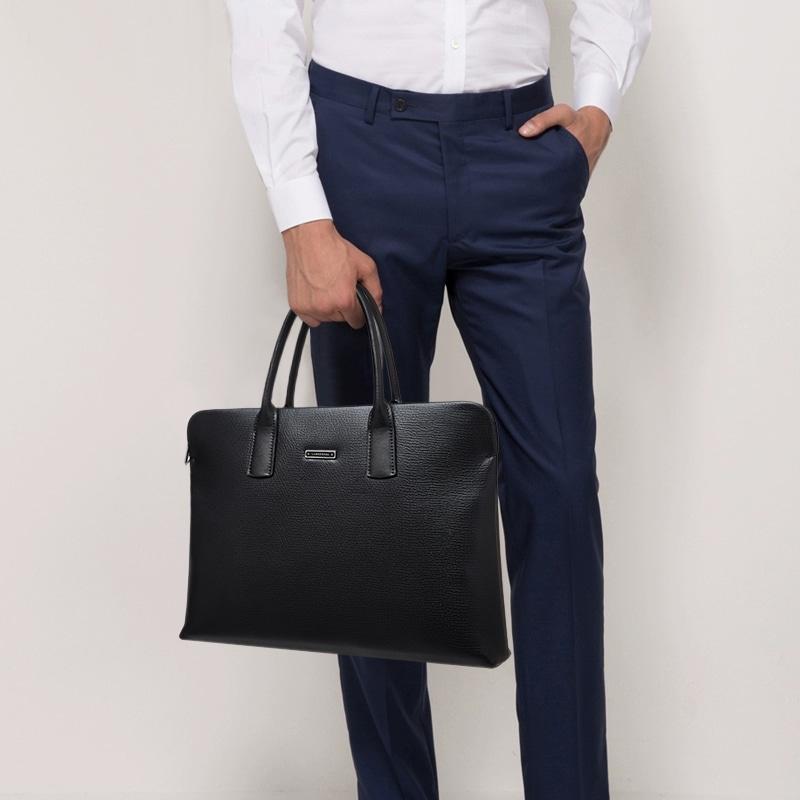老人头 Oldman Head Business Briefcase Black — фото 7
