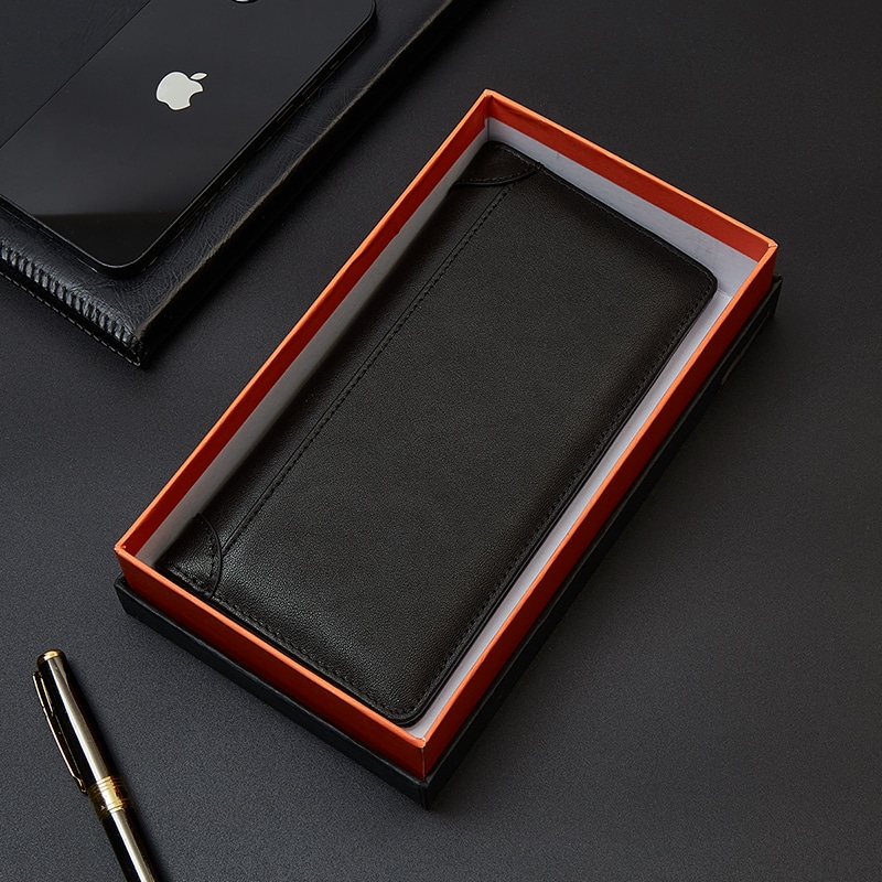 老人头 Oldman Business Multi-Card Vertical Leather Wallet — фото 2