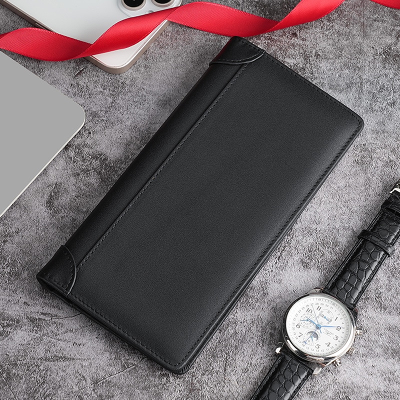 老人头 Oldman Business Multi-Card Vertical Leather Wallet — фото 4