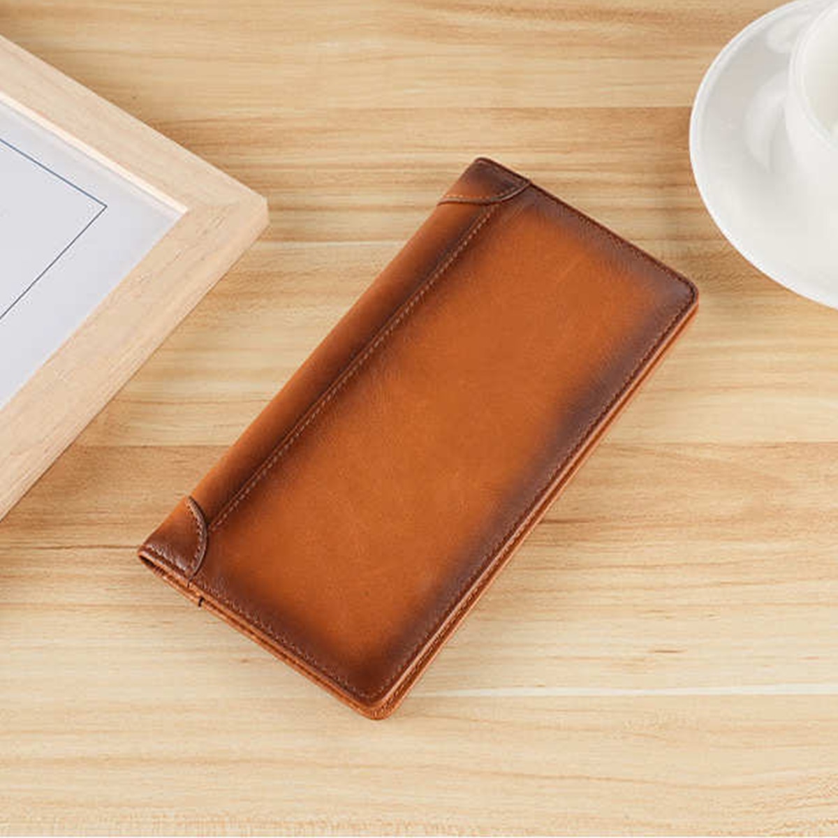 老人头 Oldman Business Multi-Card Vertical Leather Wallet — фото 10