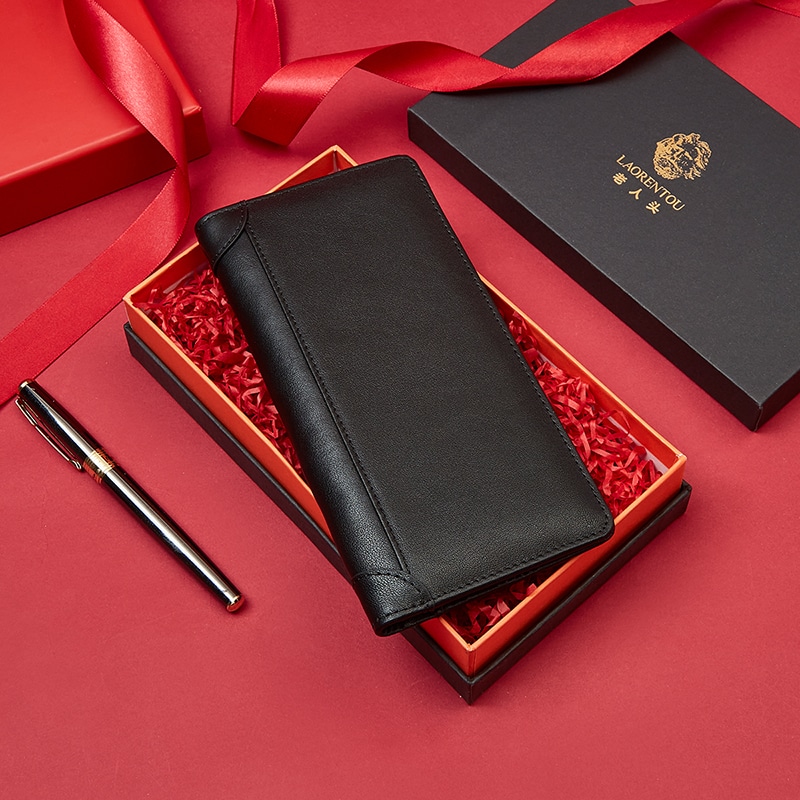 老人头 Oldman Business Multi-Card Vertical Leather Wallet — фото 1