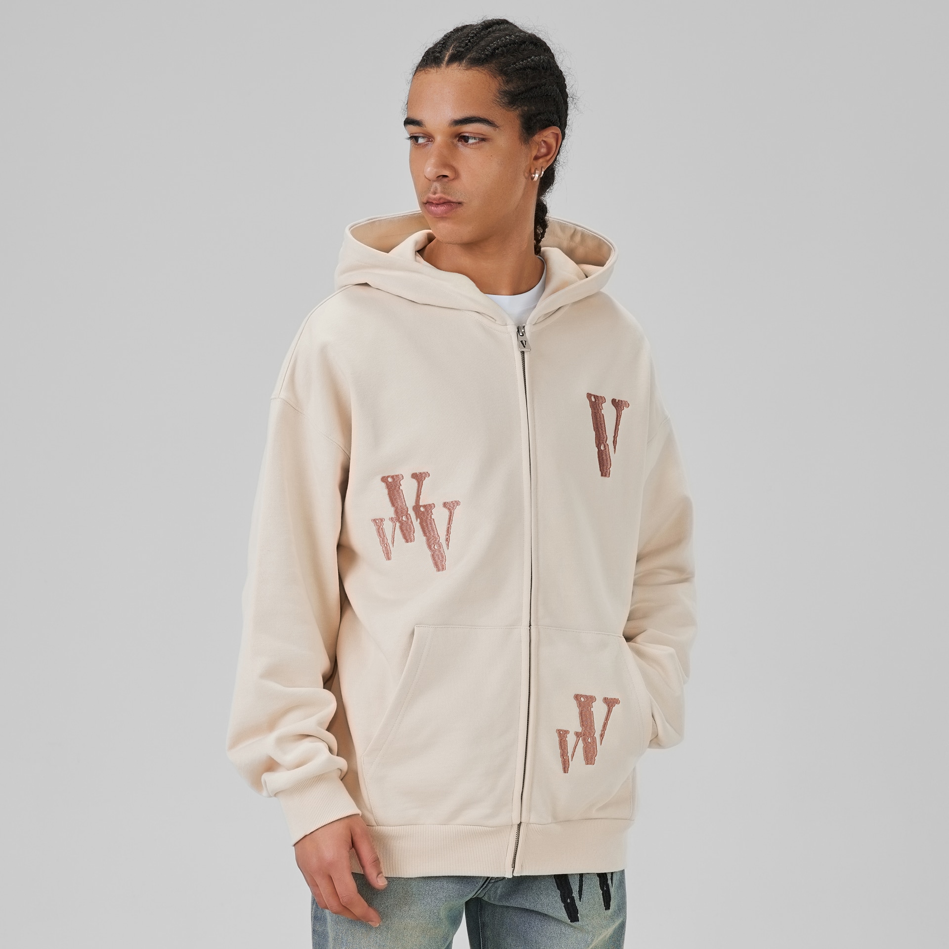 Vlone Hoodie Beige — фото 4