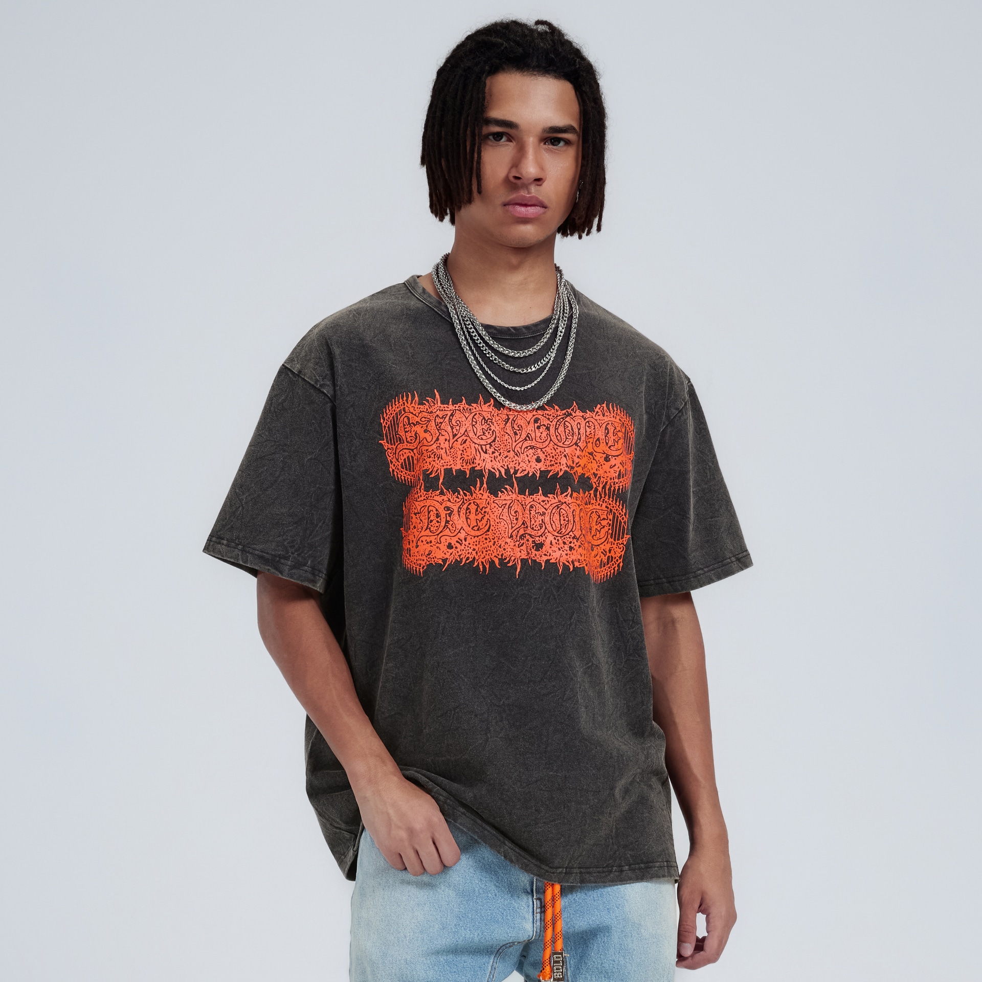 Vlone Thorn Gatekeeper Tee Vintage Wash — фото 2