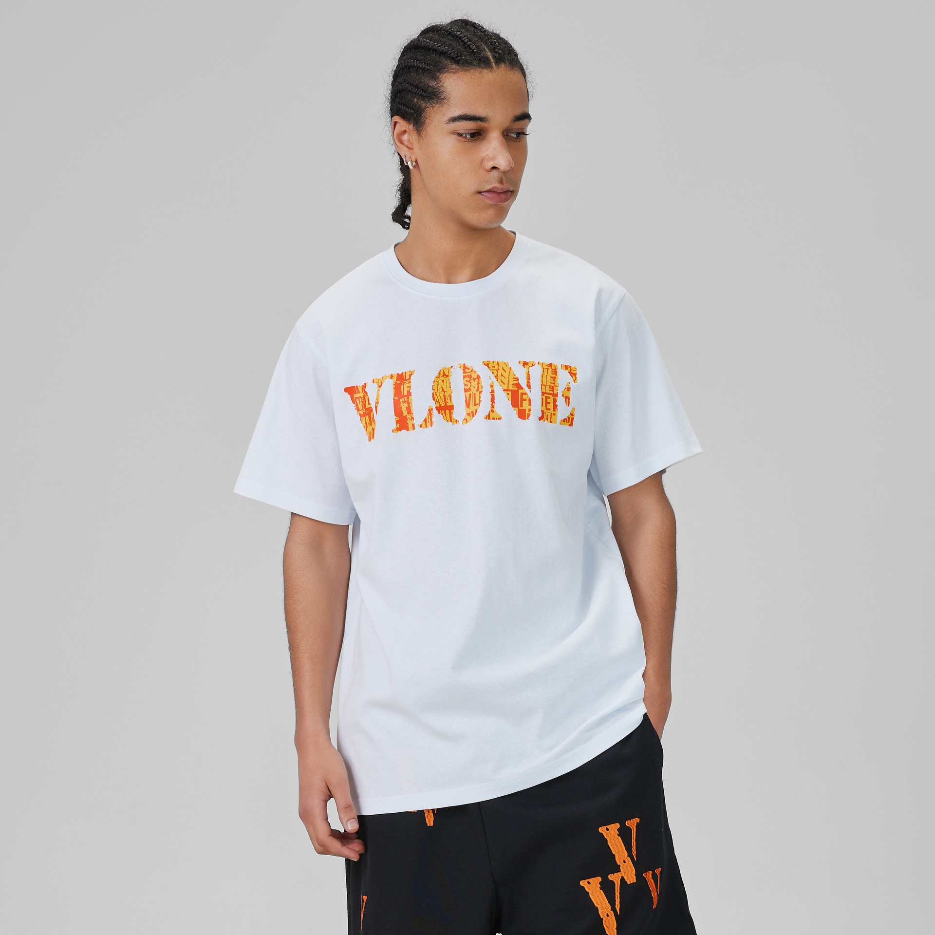 Vlone Футболка (Арт. VLTE25003白橙) — фото 2