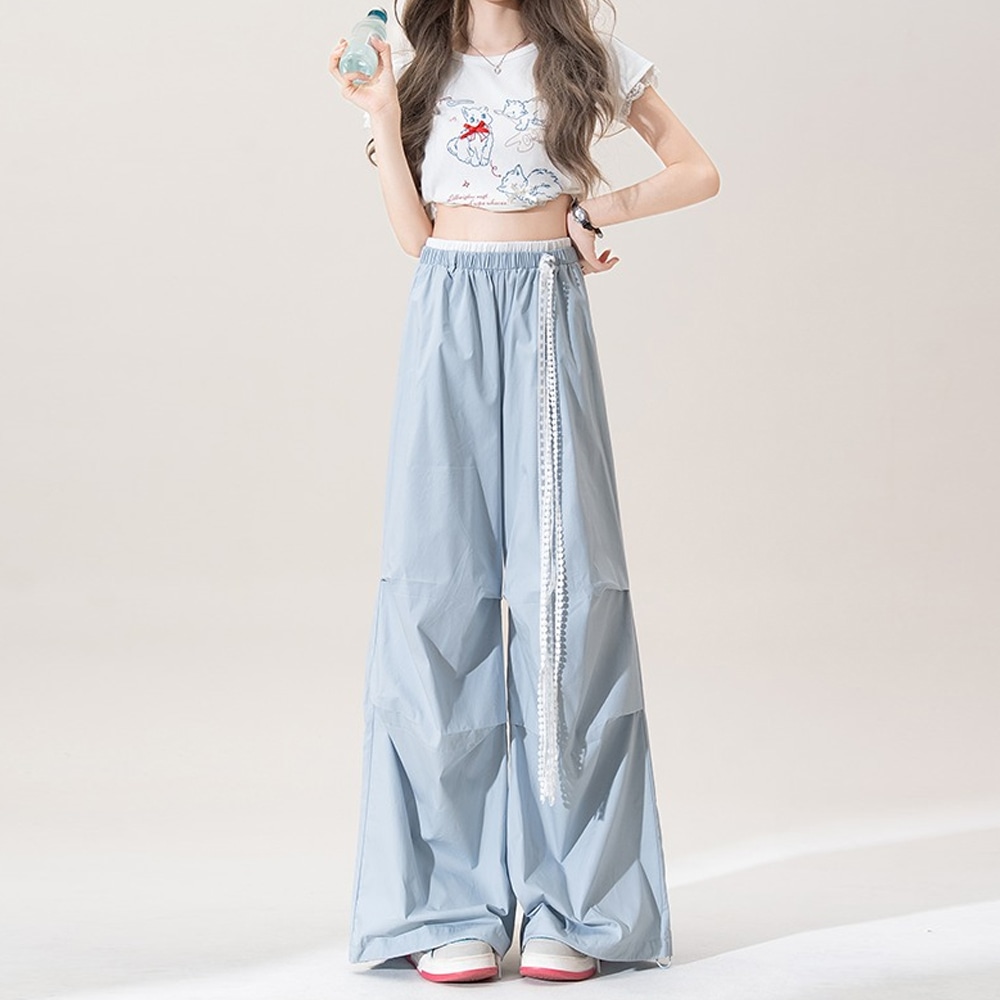 SRCG Vintage Lace Splice Quick-Dry Cargo Pants — фото 3