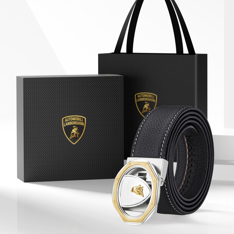 Automobili Lamborghini Leather Belt 3.4cm — фото 10