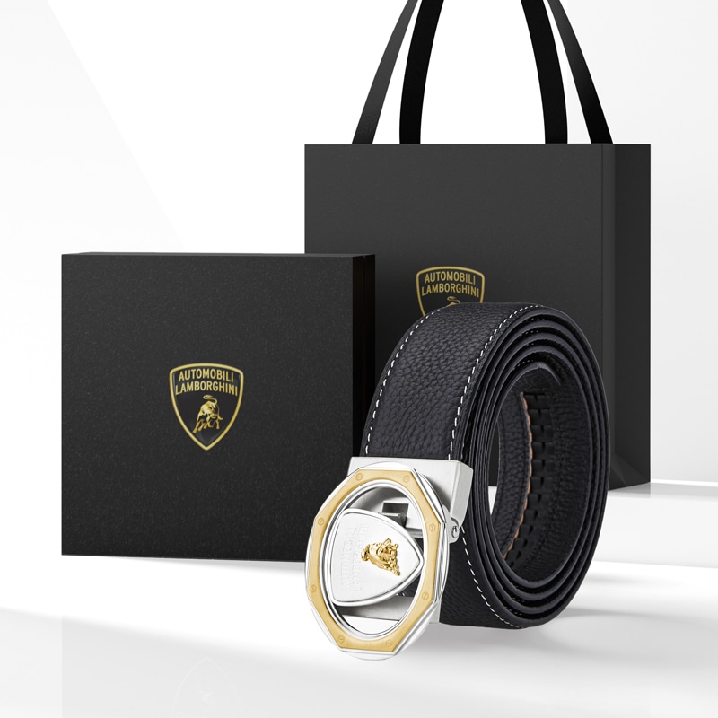 Automobili Lamborghini Leather Belt 3.4cm — фото 9