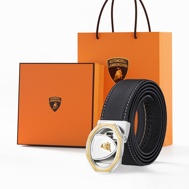 Automobili Lamborghini Leather Belt 3.4cm — фото 6