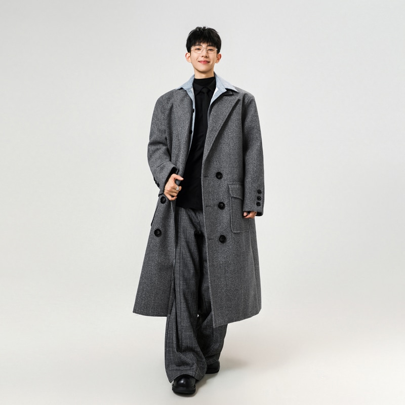 Madona Double-Breasted Wool Coat — фото 8