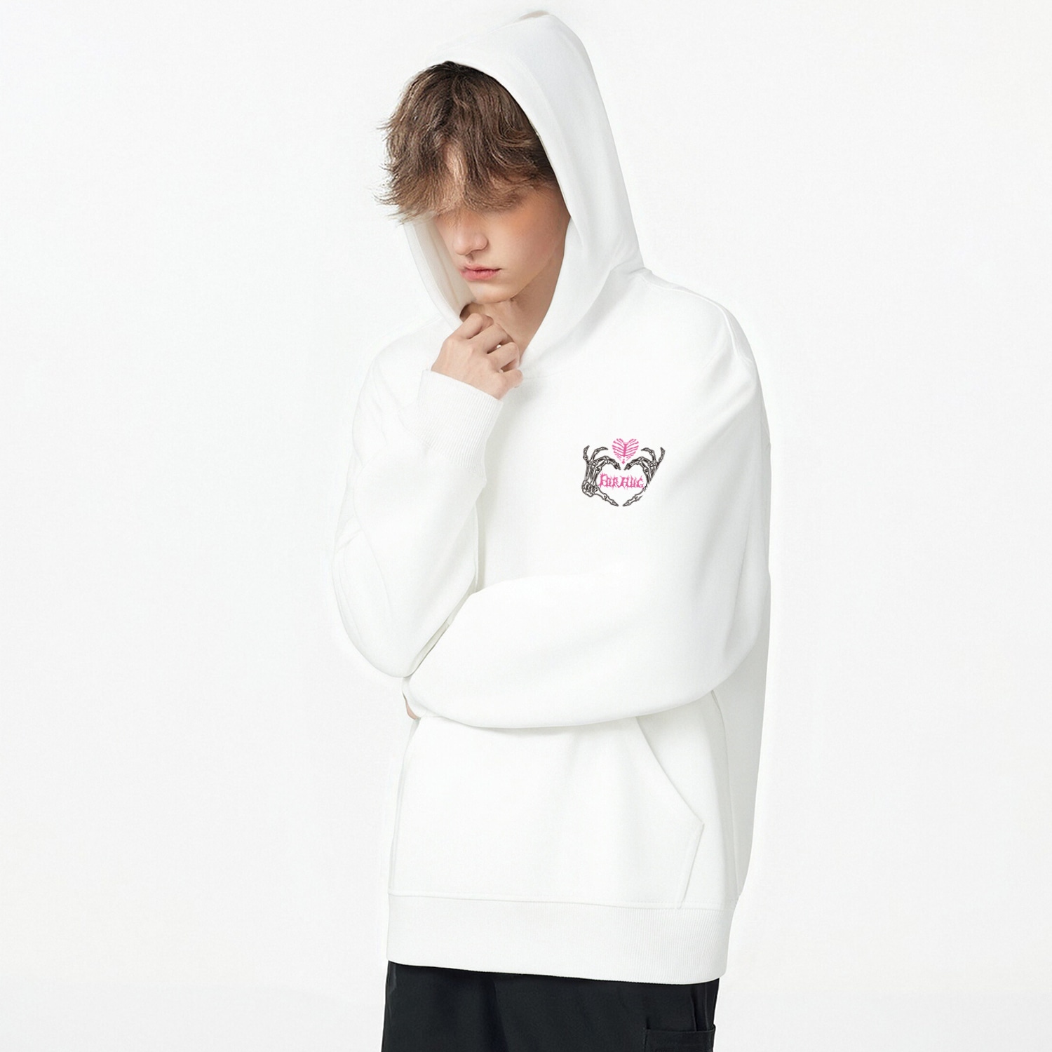 Forhug Gothic Skull Palm Hoodie — фото 4