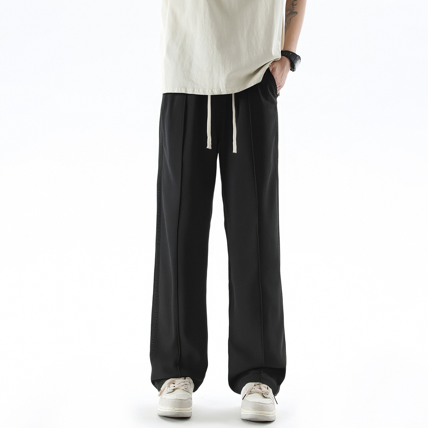 Forhug Straight Fit Striped Denim Pants — фото 2