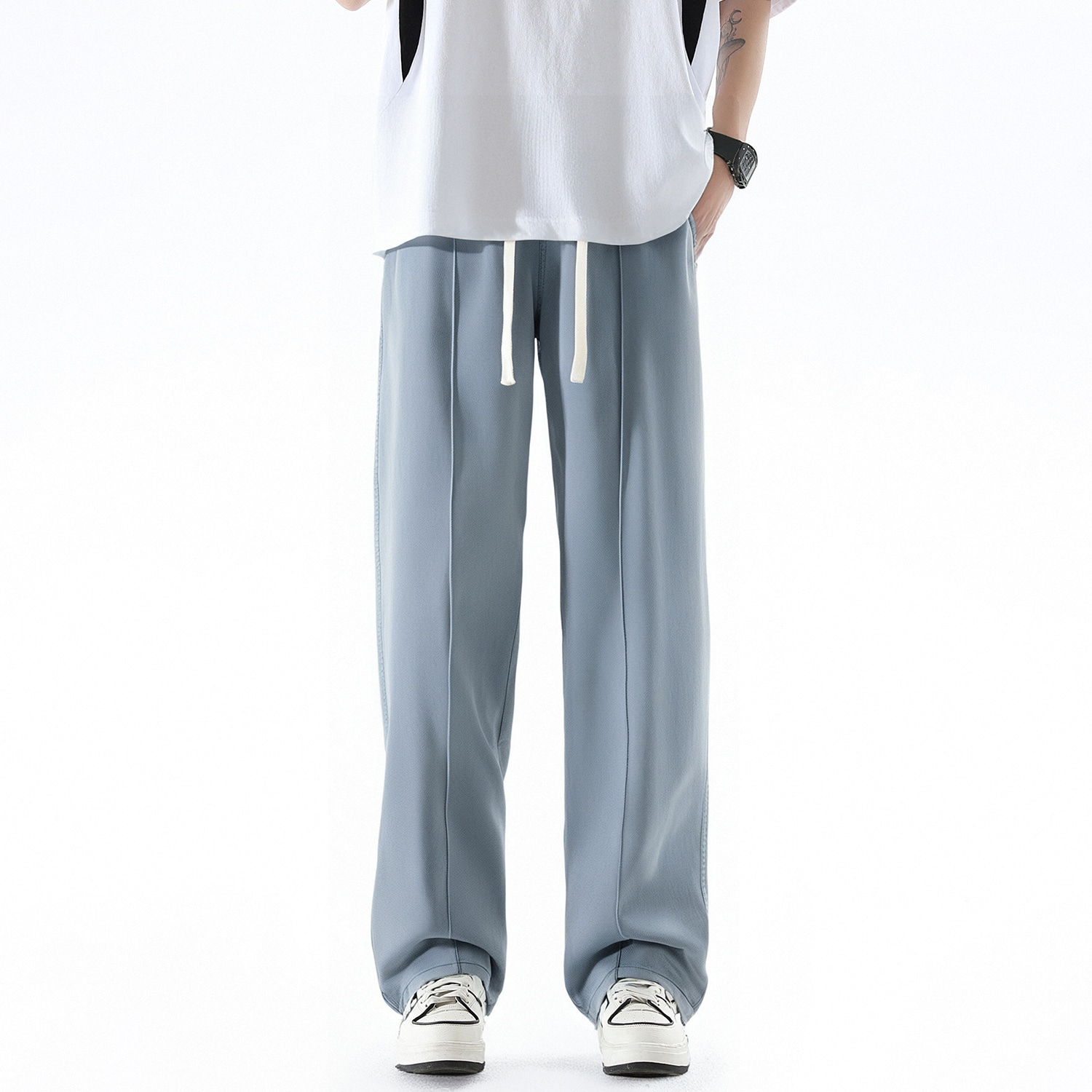 Forhug Straight Fit Striped Denim Pants — фото 10