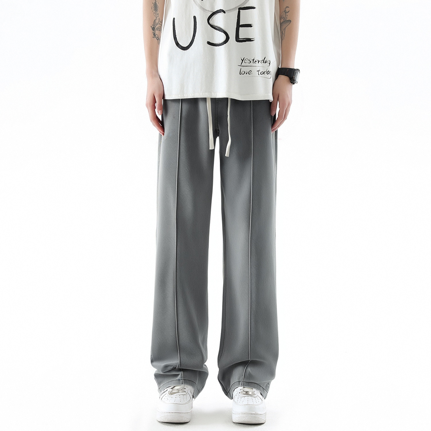 Forhug Straight Fit Striped Denim Pants — фото 6