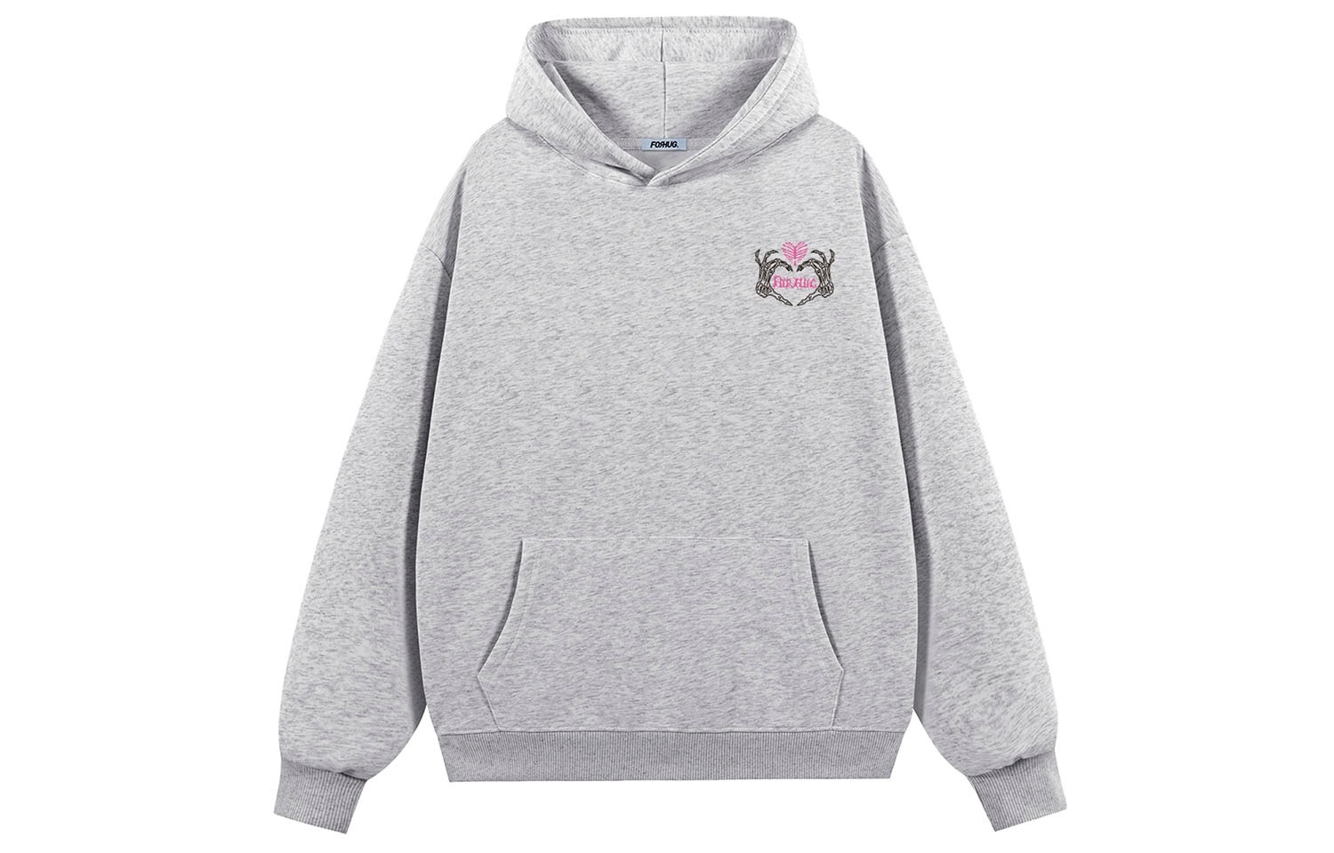 Forhug Gothic Skull Palm Hoodie — фото 9