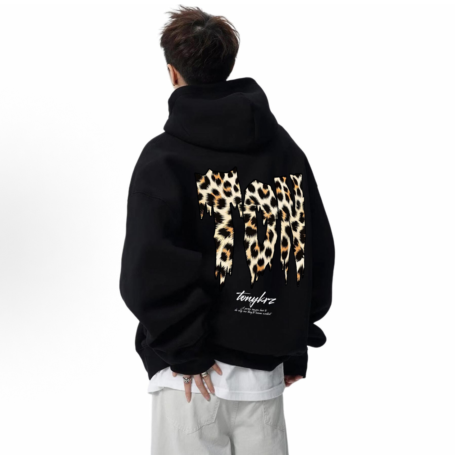 Tonykrz Leopard Logo Hoodie — фото 3