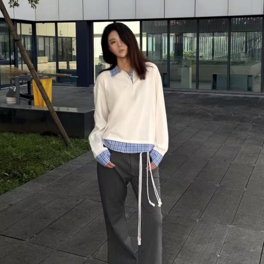 HRDW Miu Polo Collar Sweatshirt — фото 1