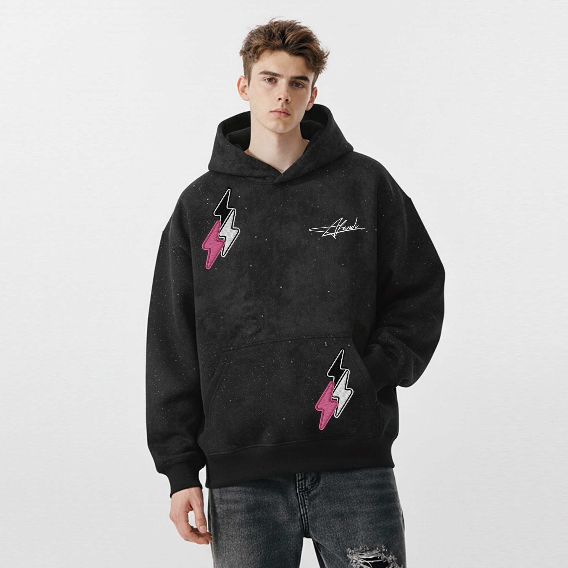 阿凡迪 Avandi Tie-Dye Stars Hoodie — фото 3