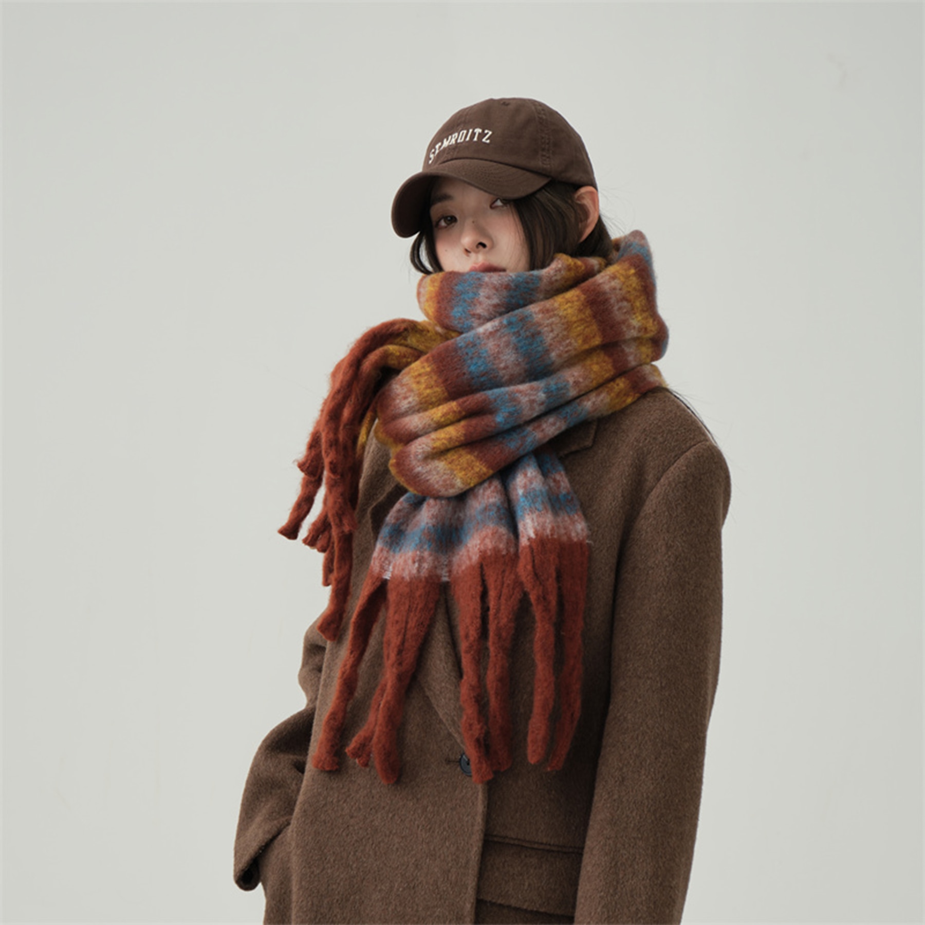 The Simpsons Plaid Gradient Scarf — фото 4