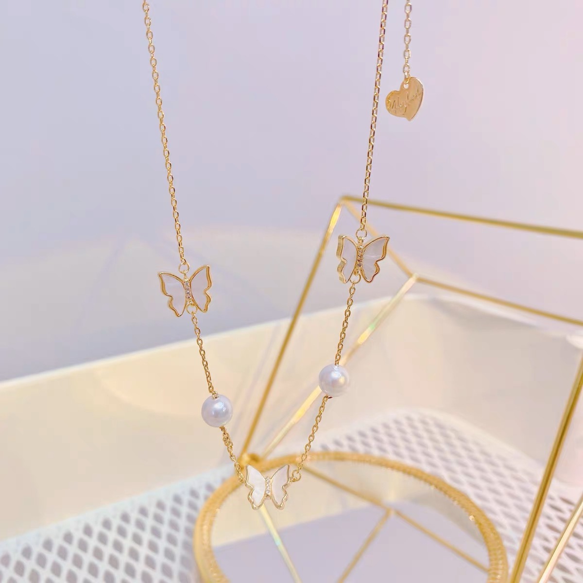 FEO Butterfly Alloy Necklace — фото 5