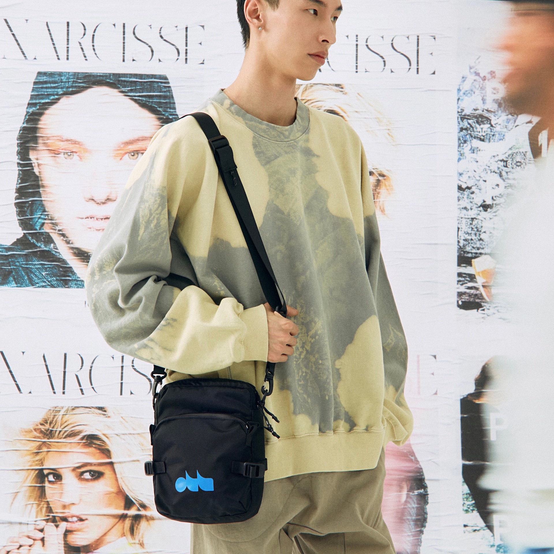The Mad Hatcher 乐舞 Series Retro Nylon Crossbody Bag — фото 5
