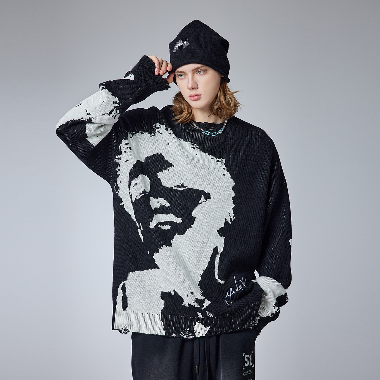 Guuka Sweater Cement Gray — фото 10