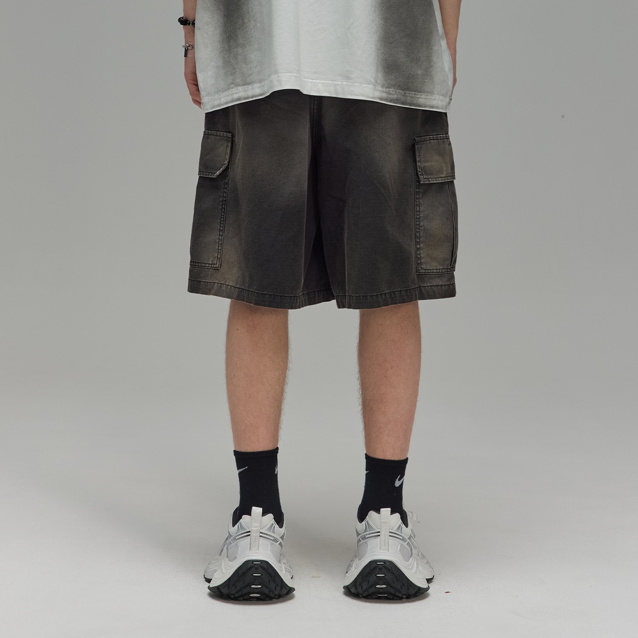 Guuka Cargo Shorts Black — фото 5