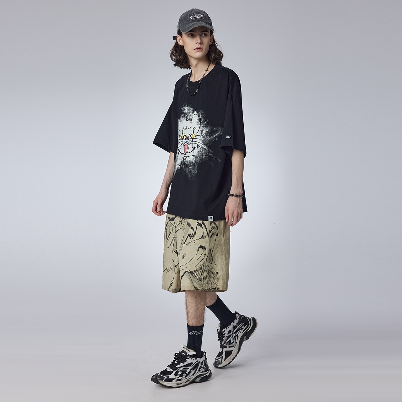 Guuka Denim Shorts Light Apricot — фото 3