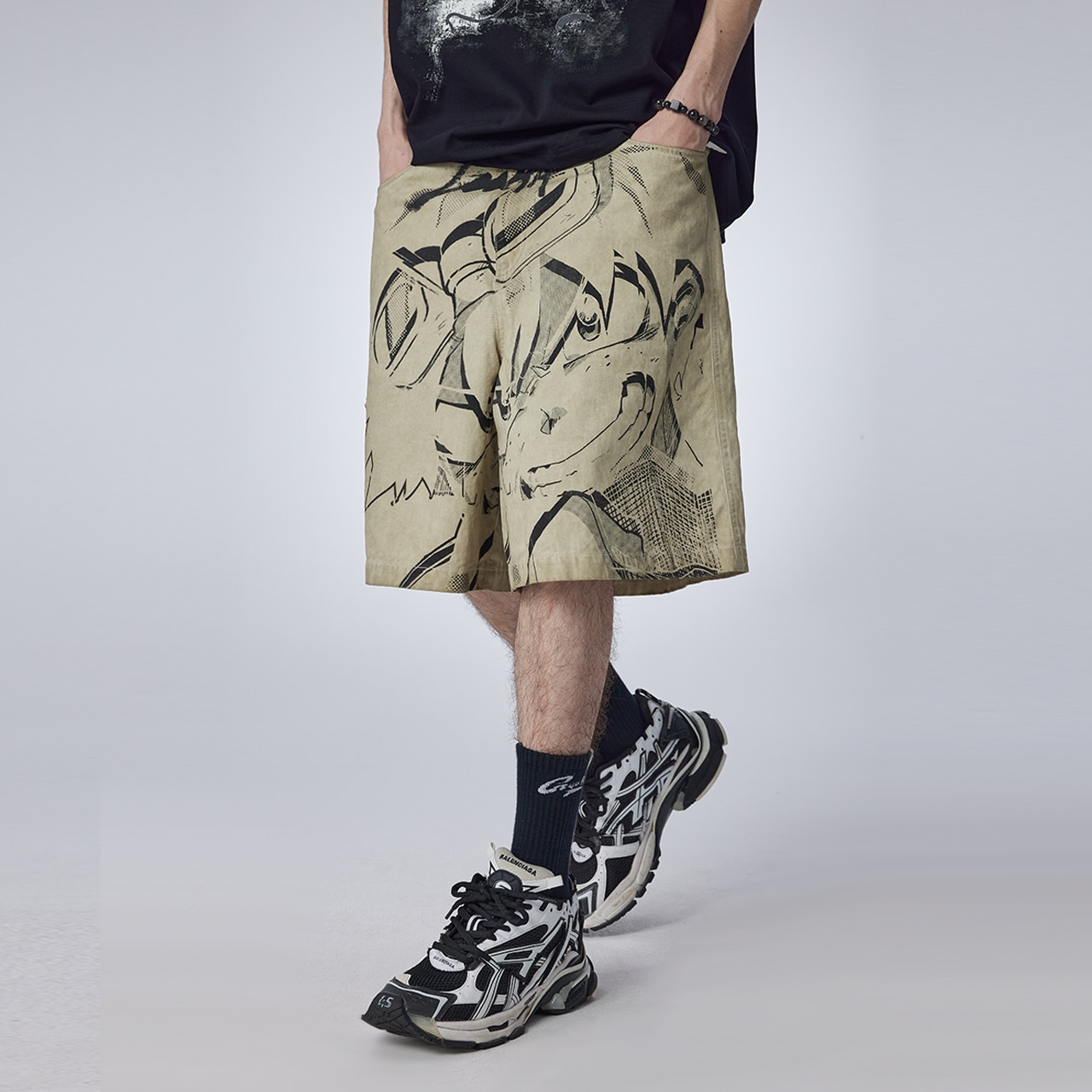 Guuka Denim Shorts Light Apricot — фото 6