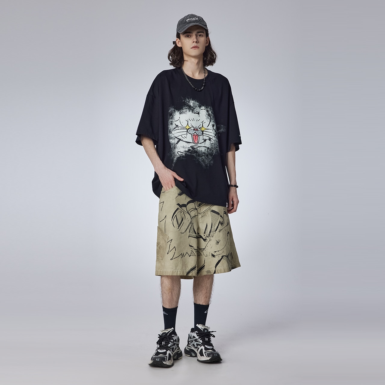 Guuka Denim Shorts Light Apricot — фото 2