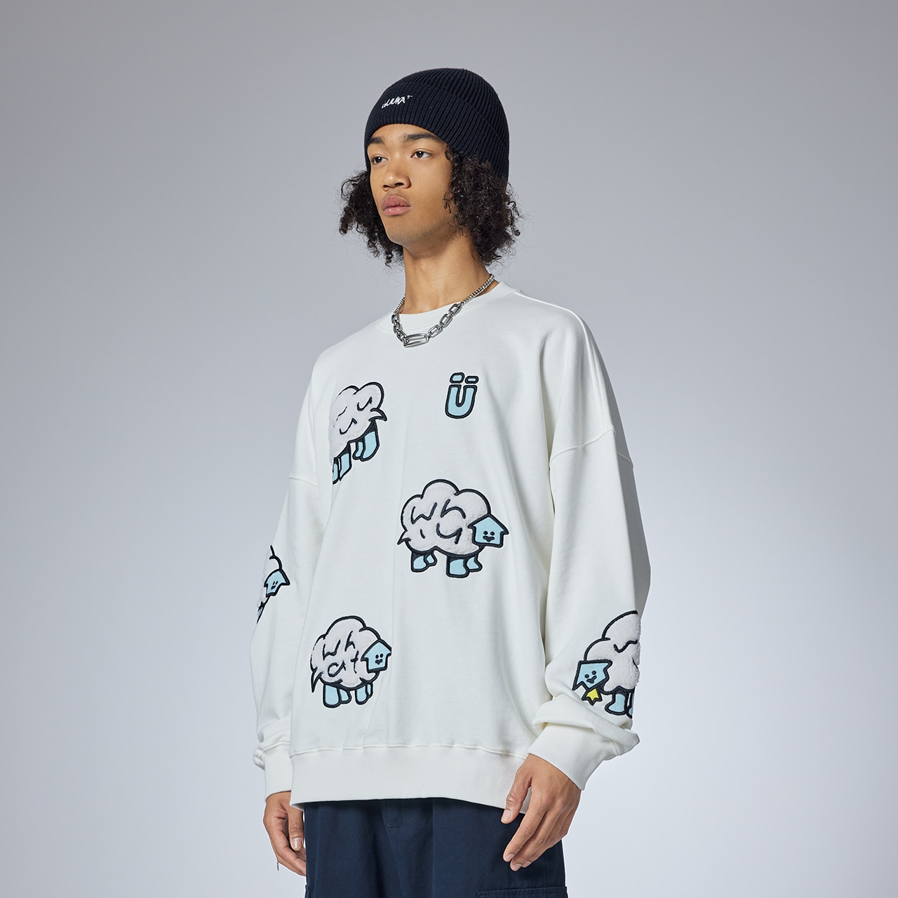 Guuka x AGAHO Pullover Sweatshirt White — фото 4